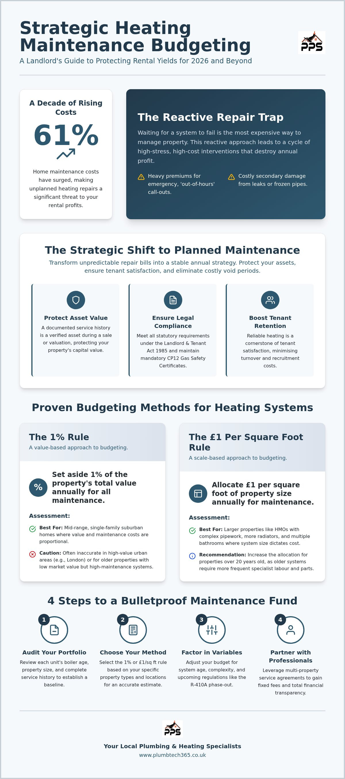 How to budget for property heating maintenance