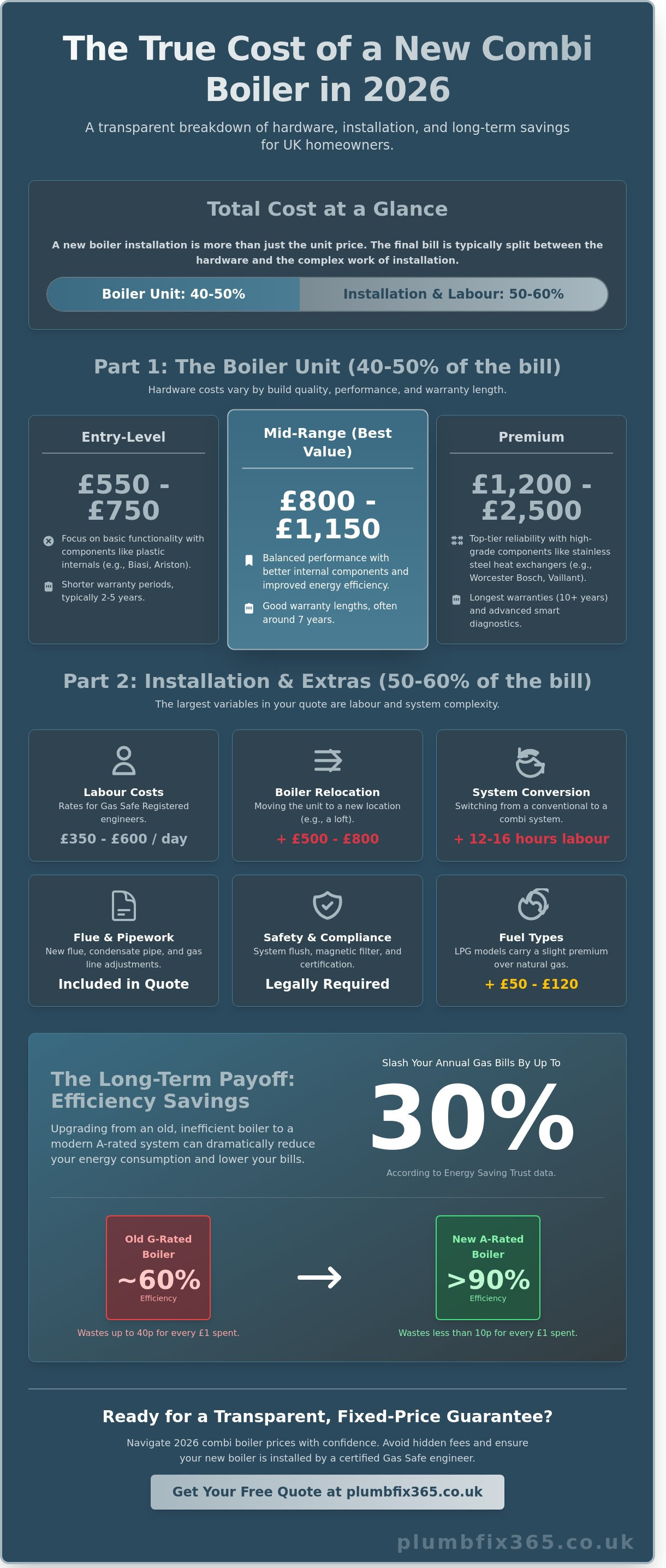Combi boiler prices