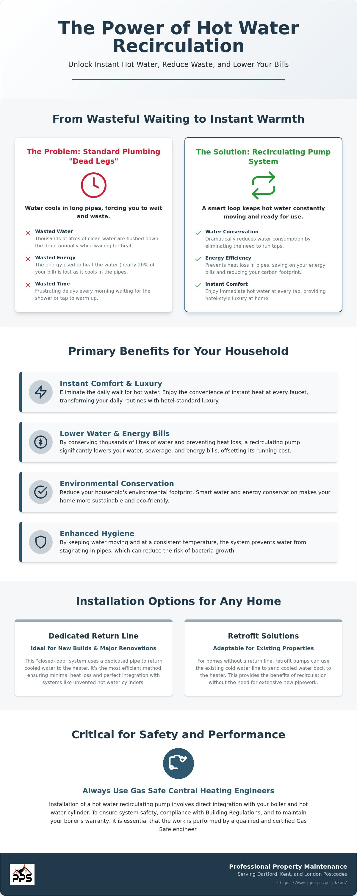 Benefits of a hot water recirculating pump