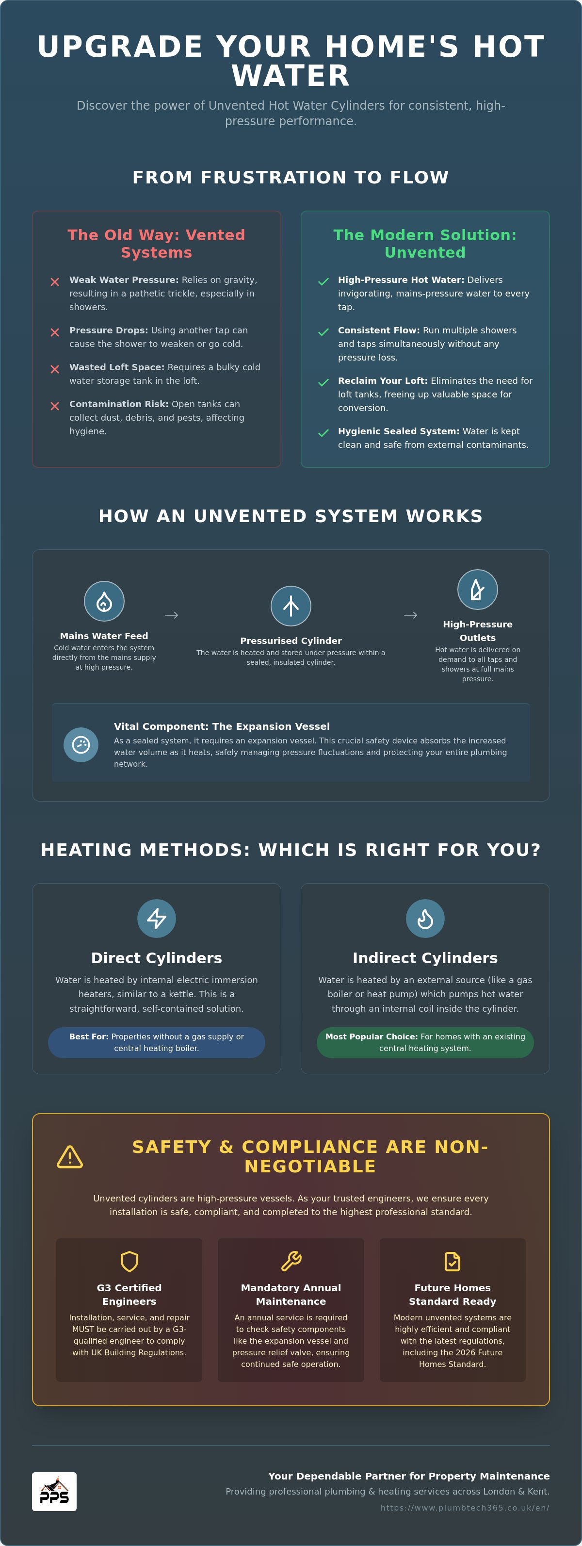 Unvented Hot Water Cylinders