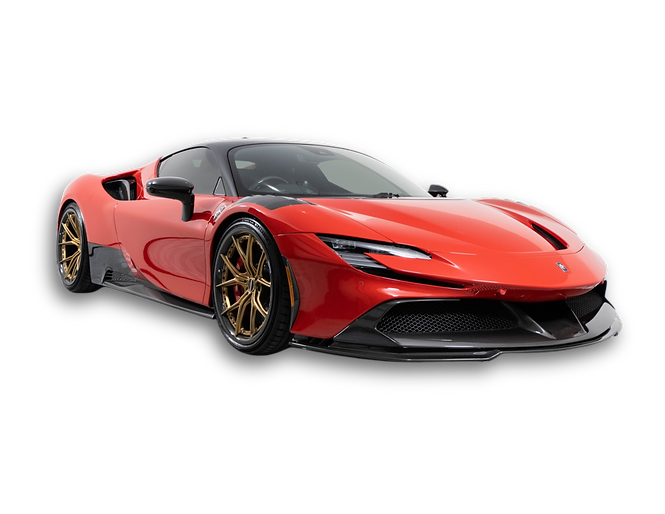 Stunning red Ferrari sports car - a symbol of speed, luxury, and automotive excellence.