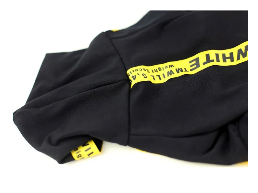 Thumbnail: "OFF-WOOF" WHITE CAUTION DOG HOODIE