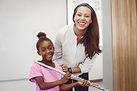 Girl with Flute Teacher