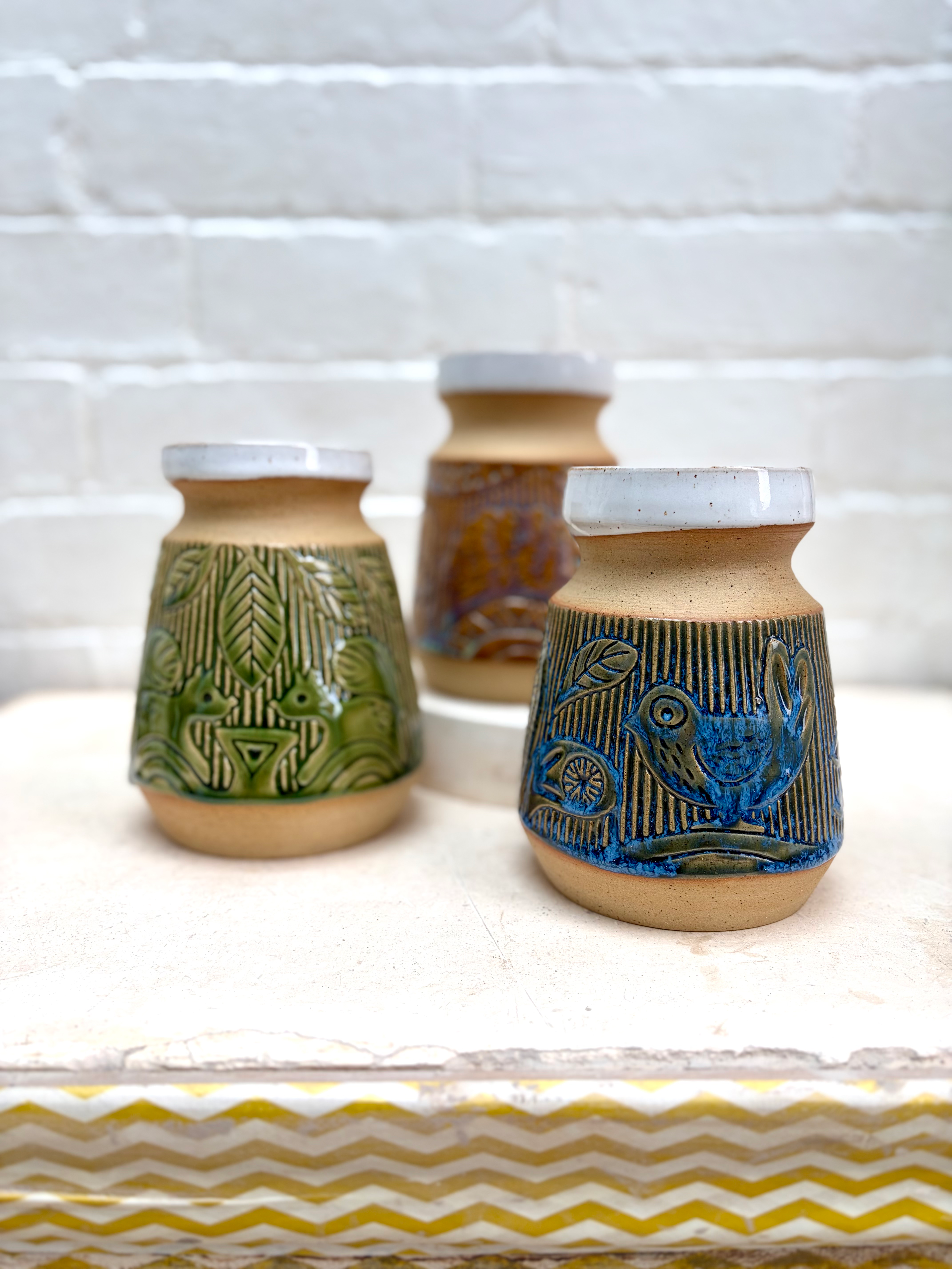 Storage Jar with woodland animal designs