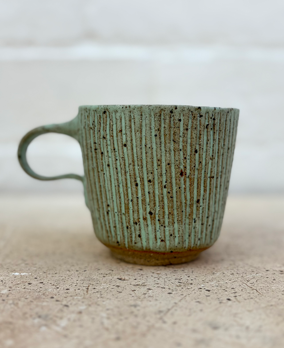 Thumbnail: 250ml mugs with scratch carving in assorted colours