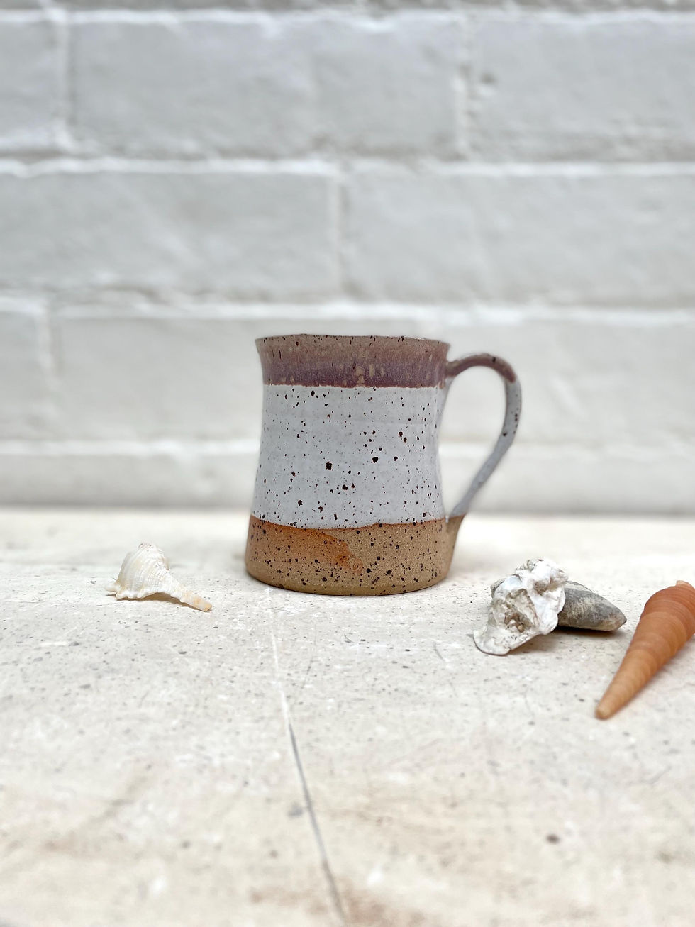 Thumbnail: 350ml mugs in white with assorted coloured rims
