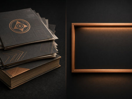 A DEA bulk manufacturer notice is not psilocybin legalization — abstract Federal Register application notice paperwork vs empty legalization headline slot, dark charcoal copper accents