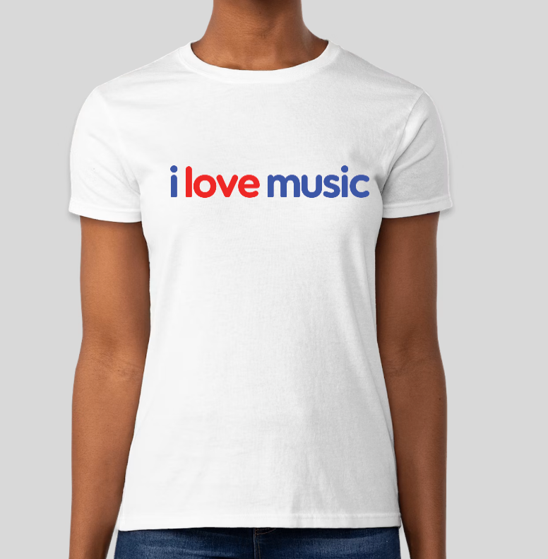 Thumbnail: I LOVE MUSIC LADIES TEE