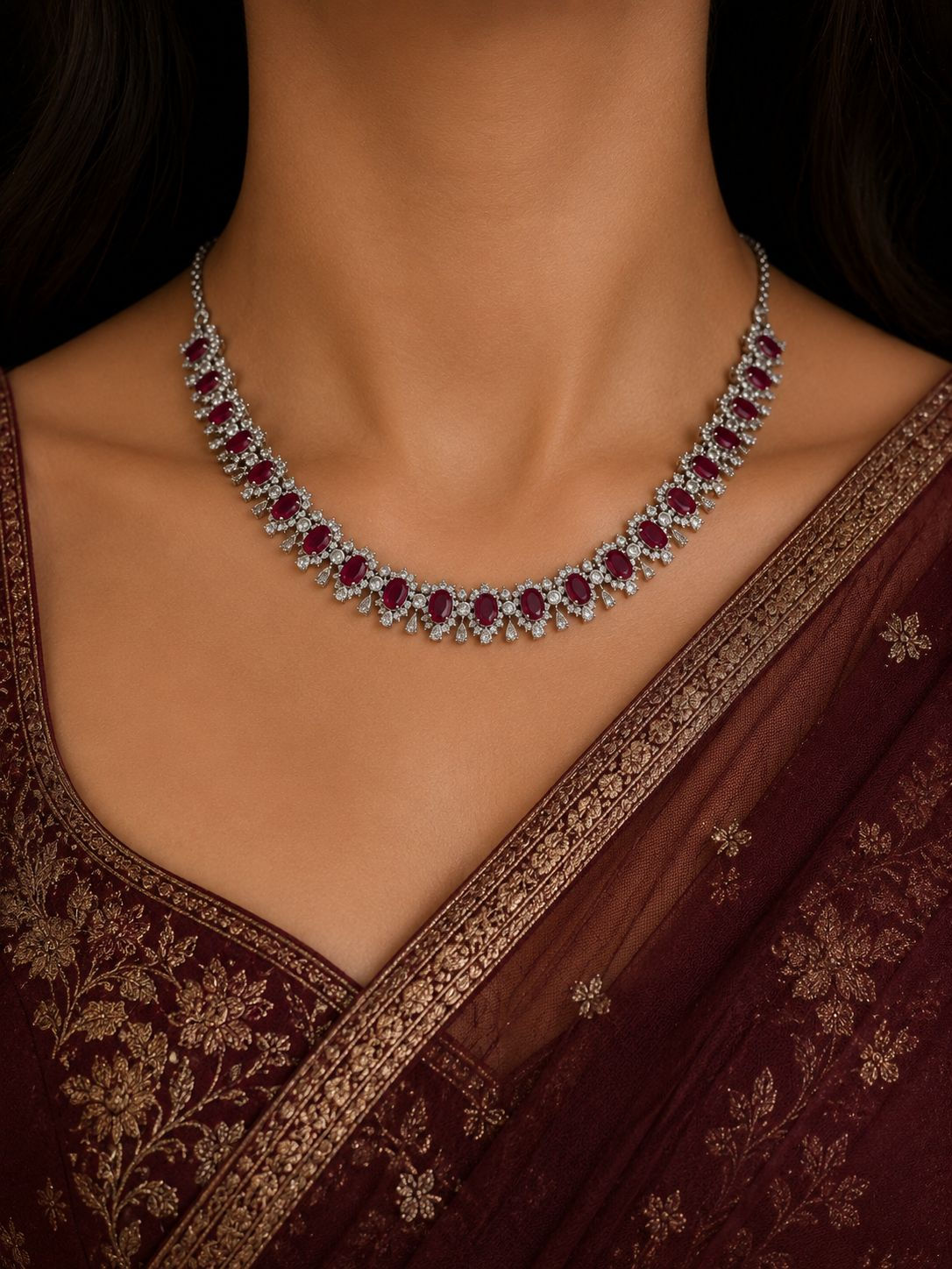 silver necklaces