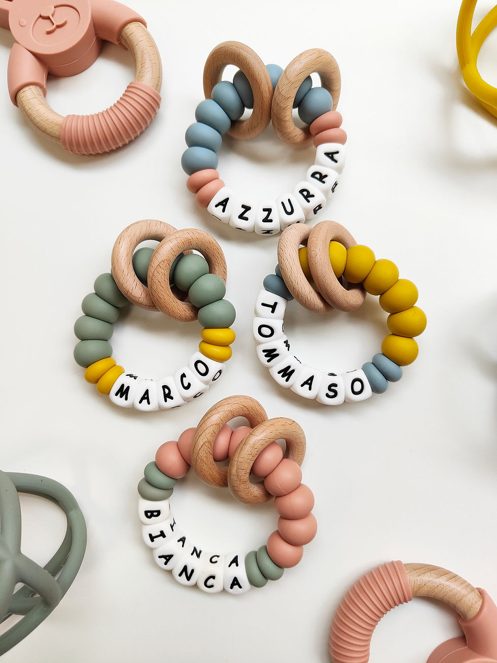 Miniatura: Bloom Duo con Nome - Sonaglio Sensoriale