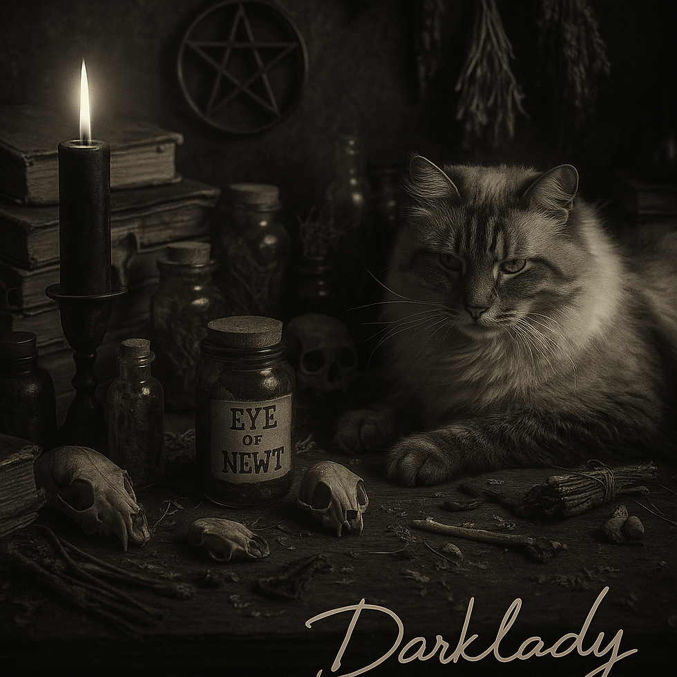 Cat and Candle: The Dark Witch’s Altar of Power