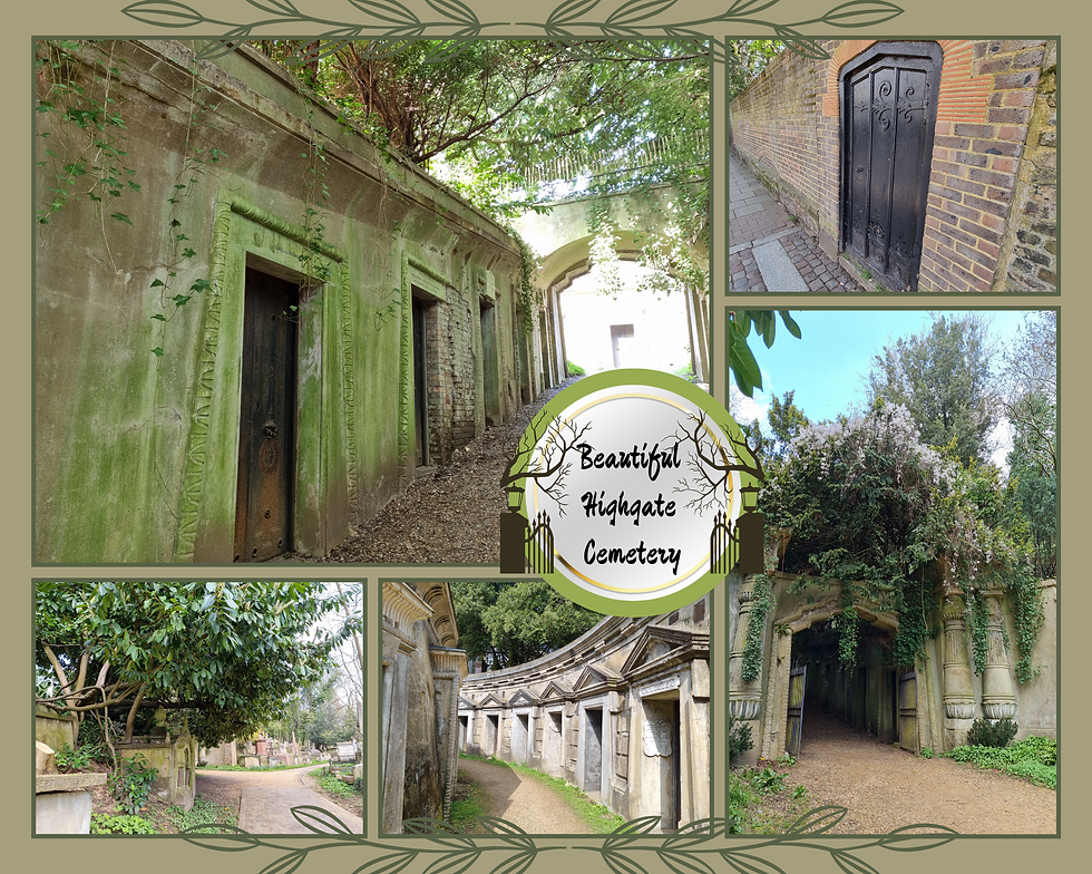 The bottom right photo is of the entrance to Egyptian Avenue. The photo to its left shows the Circle of Lebanon.