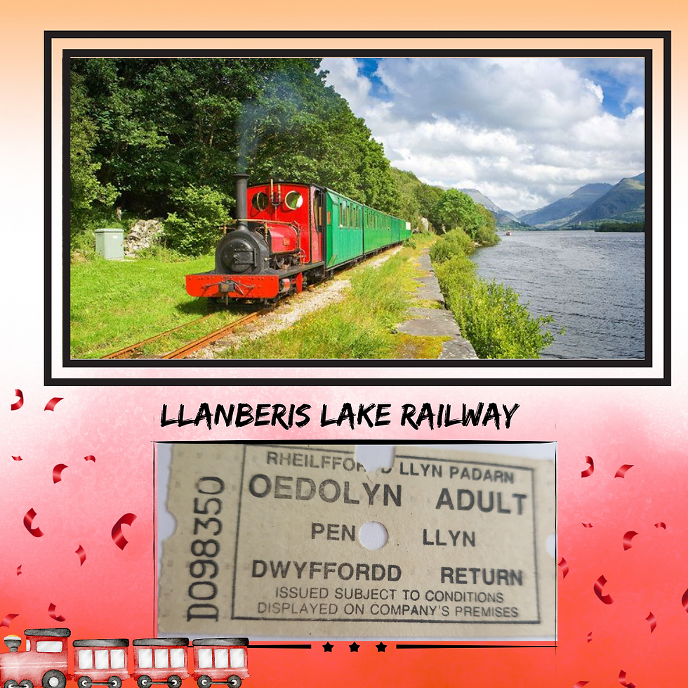 I'm not sure why we didn't take any photos, perhaps because we were too busy enjoying the delightfully British eccentricity of the experience. The photo above is from the official railway website. You can see that I kept the ticket!