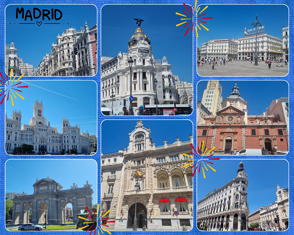 The beautiful blue sky and the contrast with the while buildings left such an impression on me.