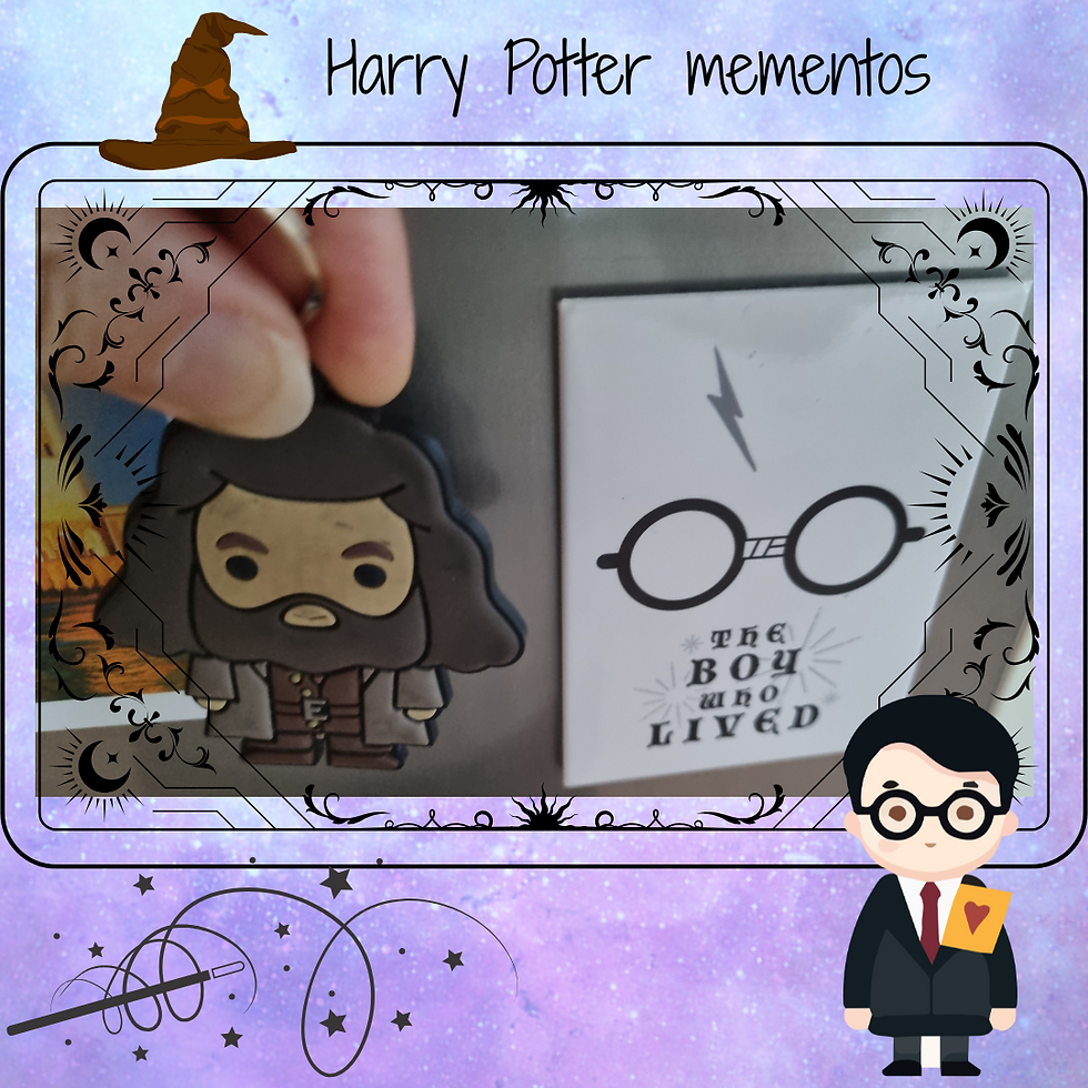 Love the Hagrid keyring, evidenced by its signs of use.