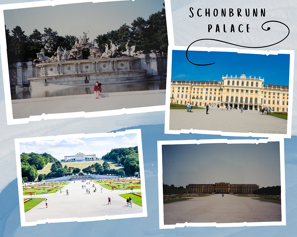 Two of the above photos are mine; the other two come from the Schonbrunn site.