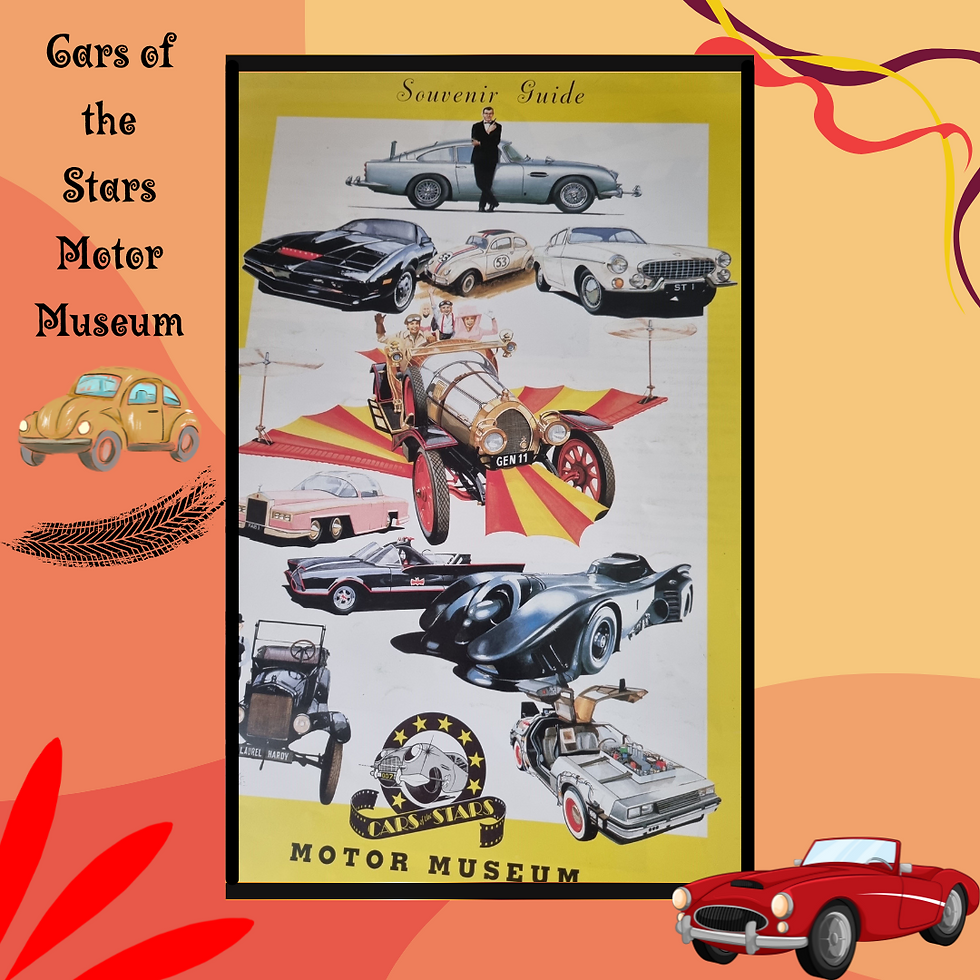 No photos of any cars, but I kept the souvenir guide..