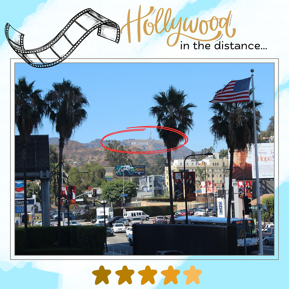 I took this photo from Hollywood Boulevard during our 2012 LA wanderings.