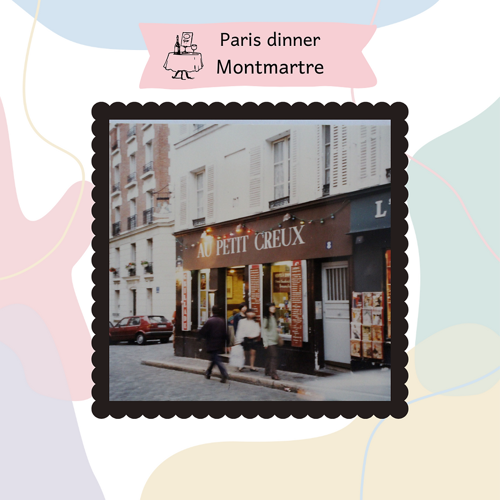 No photo of our dinner, just of the restaurant from the outside. These were the days before people Instagrammed their food!