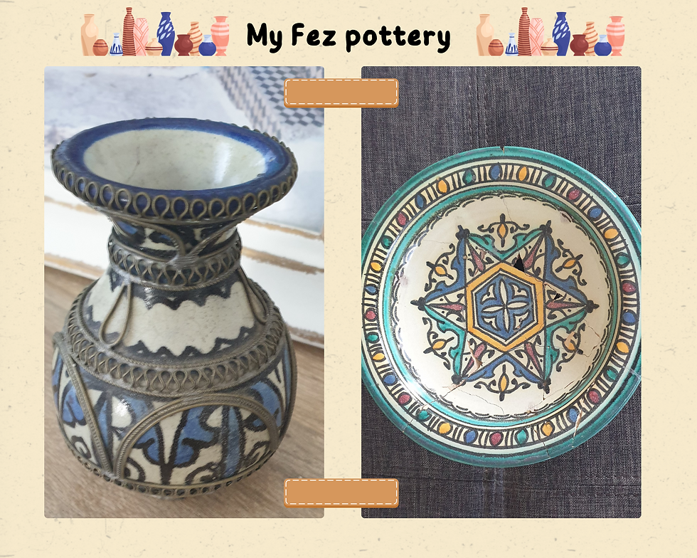 The bowl below broke some five years after the trip but was lovingly pieced back together, even if it's now missing a piece and there are cracks evident. Kind of adds to its authenticity!