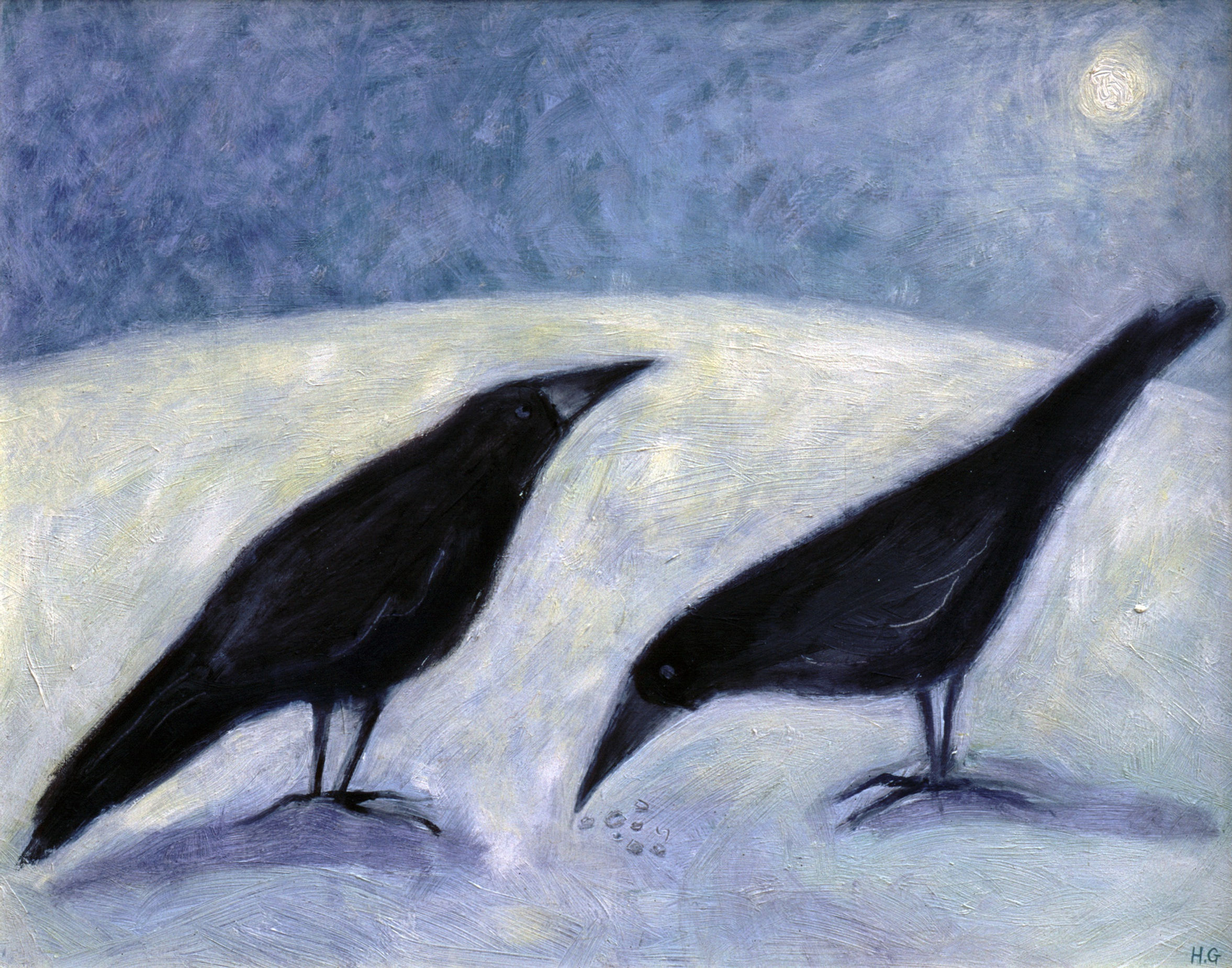Crows in the Snow