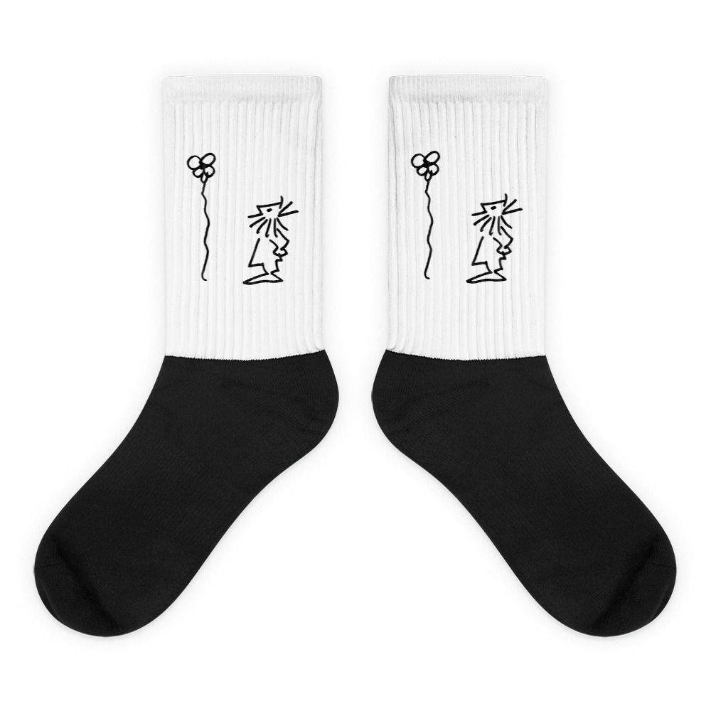 Mirando La Flor - Medias blancas y negras