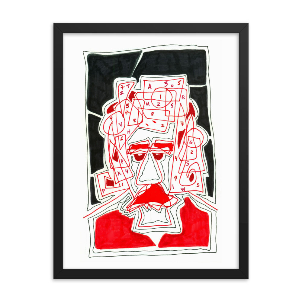 Diseño Dibujo 1001 - Poster enmarcado (inches)