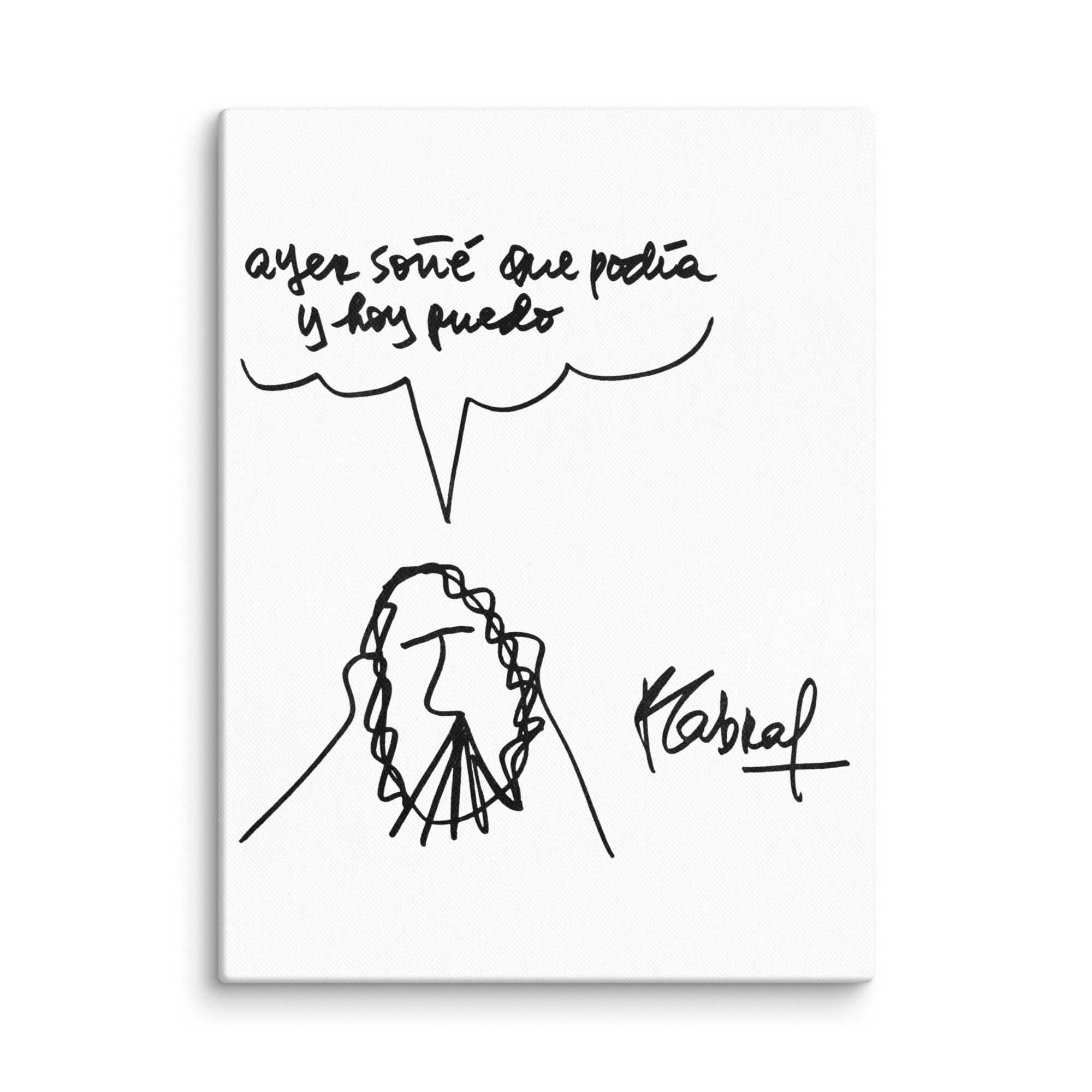 Ayer Soñé Que Podía y Hoy Puedo - Canvas (inches)