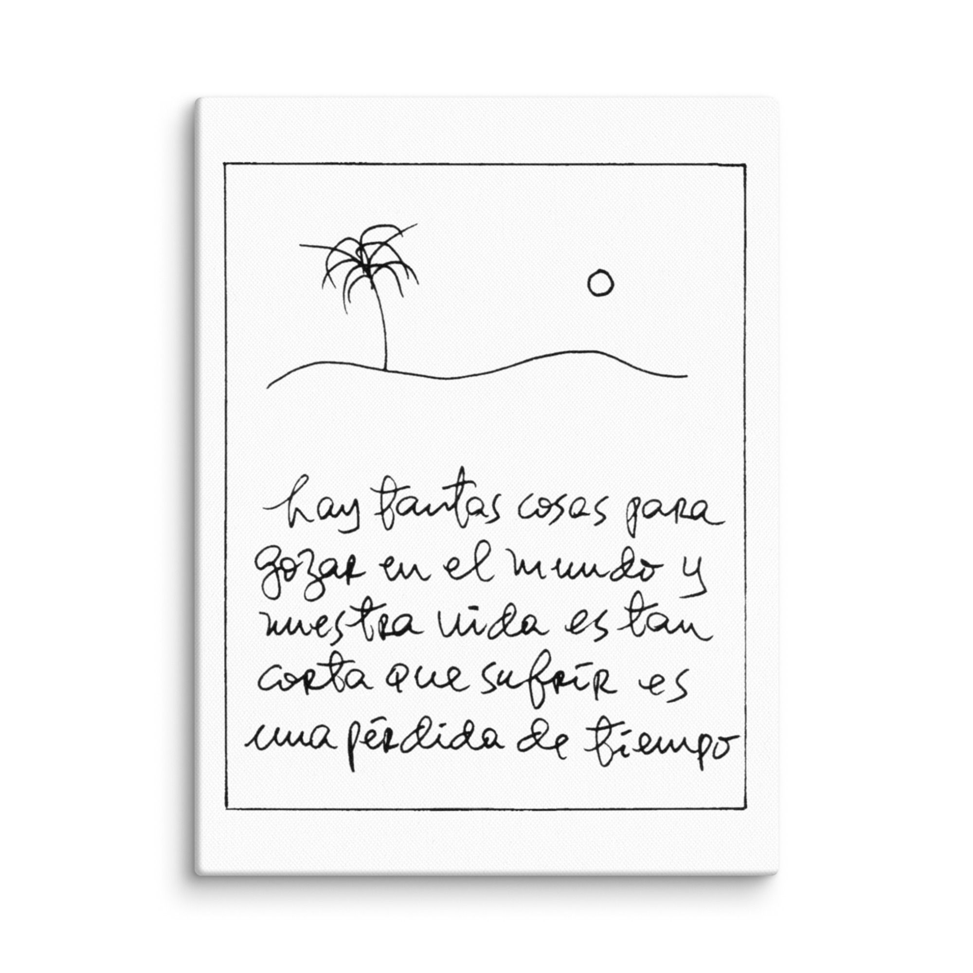 Hay Tantas Cosas para Gozar en el Mundo - Canvas (inches)