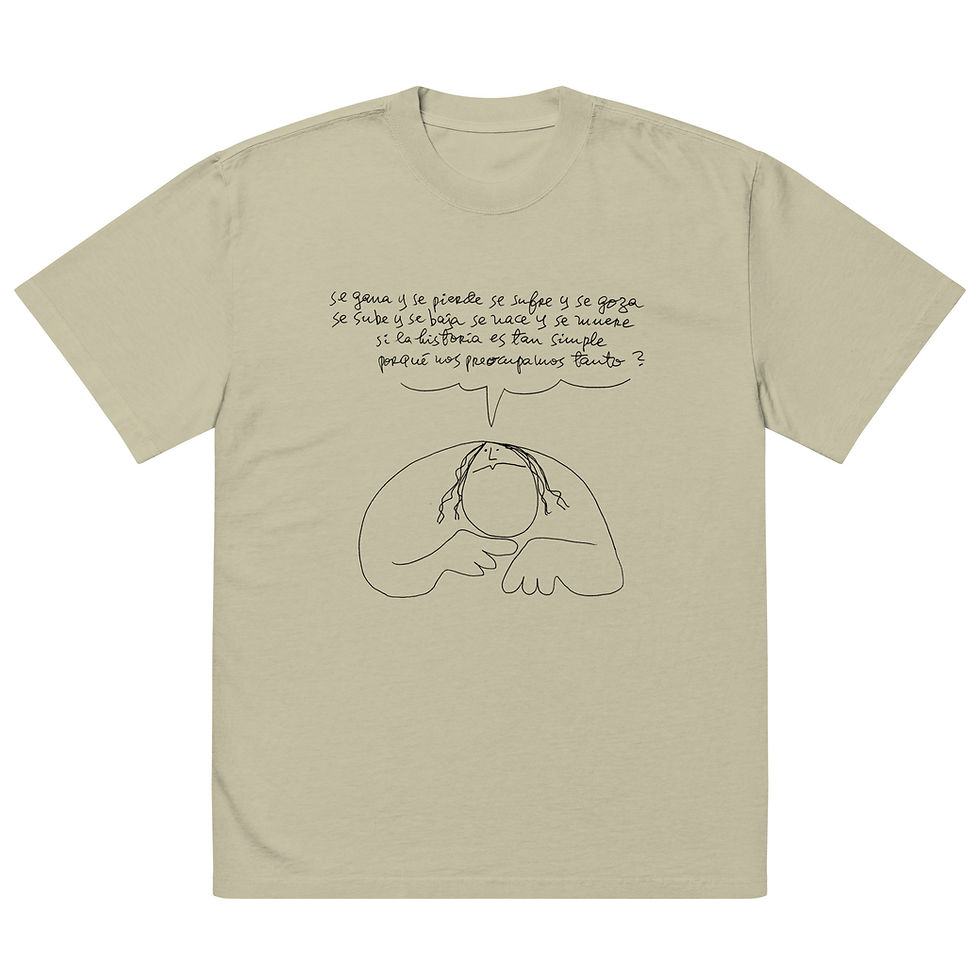 Miniatura: Se gana y se pierde Oversized Tshirt