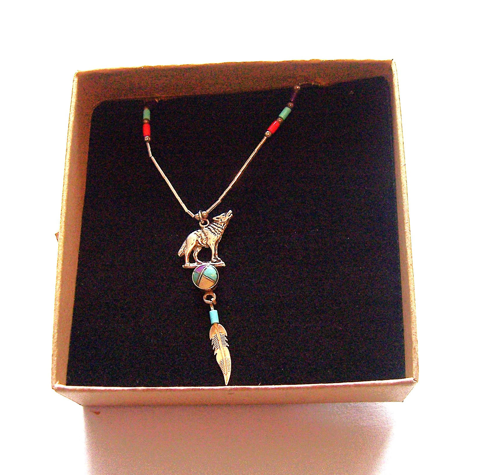 Navajo liquid silver necklace
