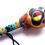Thumbnail: 28cm Rawhide Rattle Shaker with Wolf Paw and Medicine Wheel