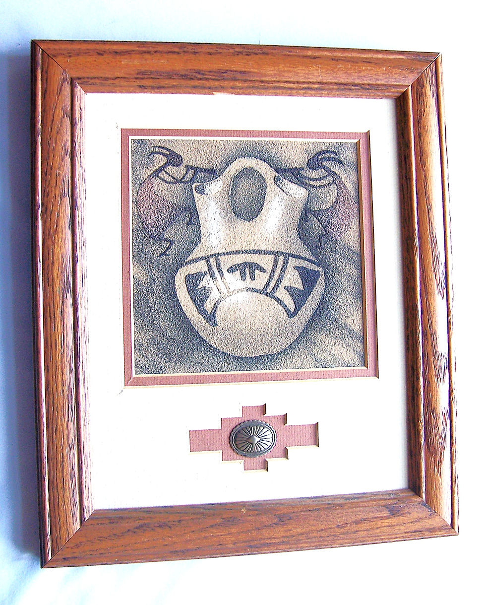 Navajo Sand Painting Pottery