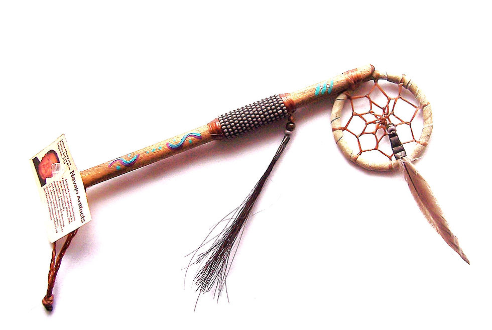 Navajo Dream Catcher Spirit Stick 19cm By James Shorty