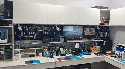 Nossa bancada de laboratório