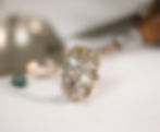 Thumbnail: Free form ring with various gemstones