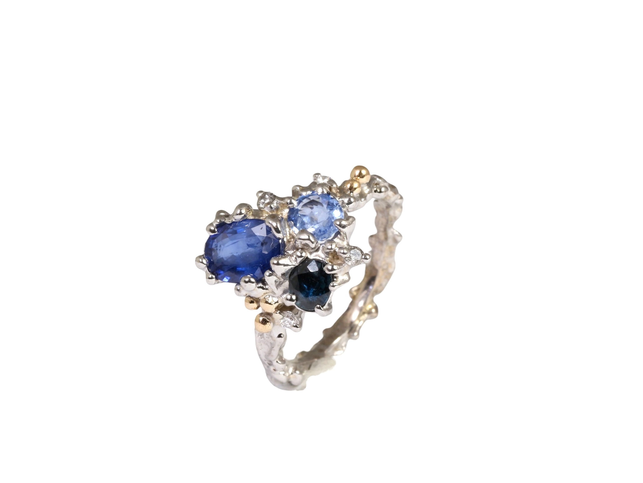 Unique NERINA blue ring