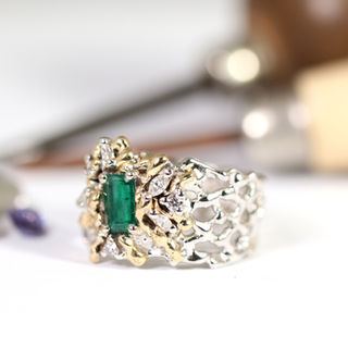 Unique ENIGMA EMERALD ring