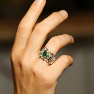 Unique ENIGMA EMERALD ring