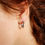Thumbnail: Elegant and sophisticated Princess Julie small round earrings, Atelje DR jewelry