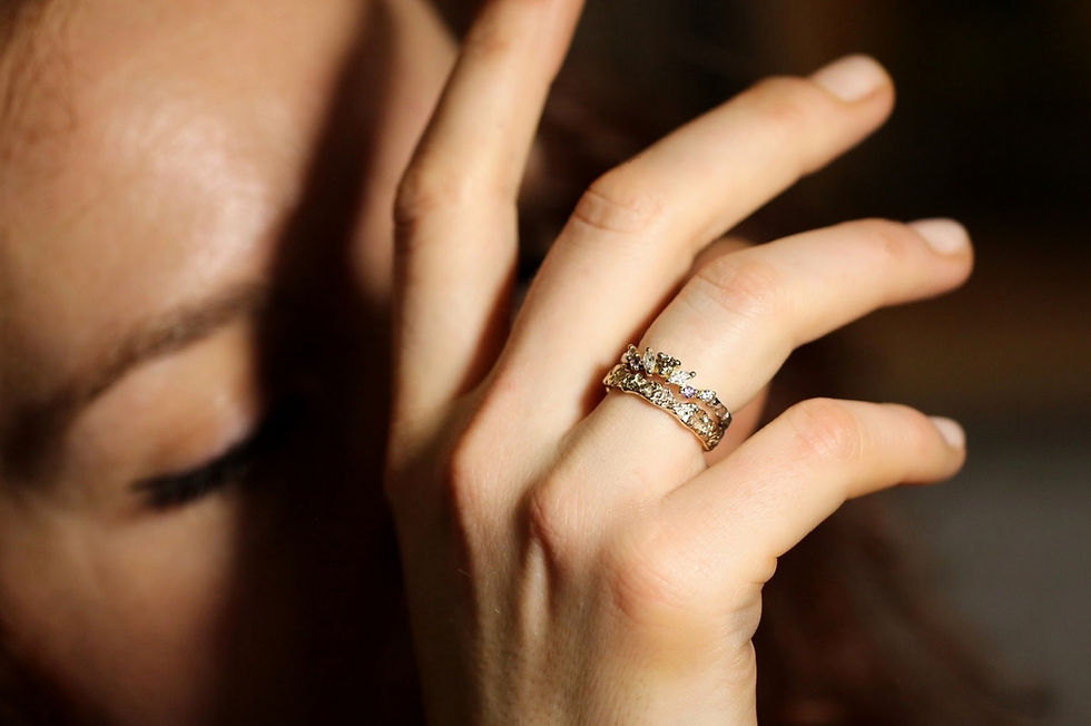 Thumbnail: KLARA 2in1 ring set, Atelje DR jewelry