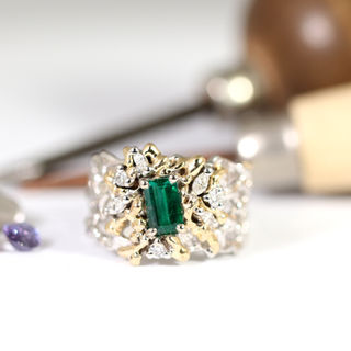 Unique ENIGMA EMERALD ring