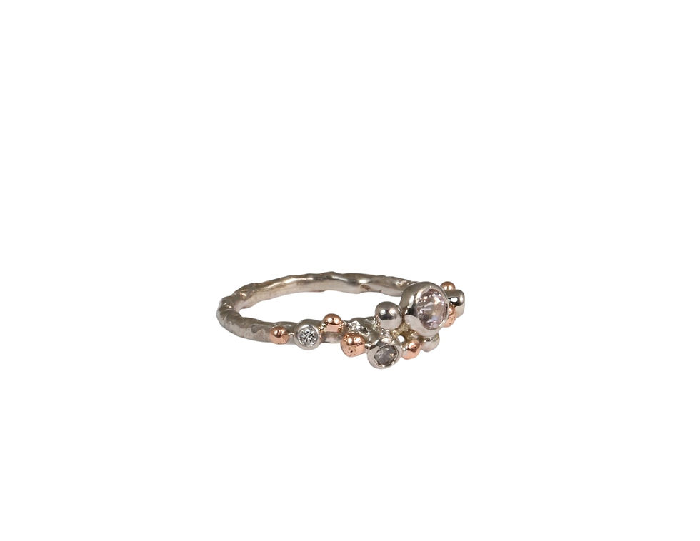 Thumbnail: Linda ring with Morganite stone, Atelje DR jewelry