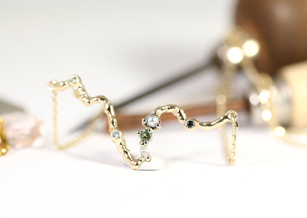 Thumbnail: Unique River SERENE necklace