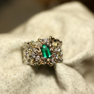Unique ENIGMA EMERALD ring