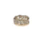 ENIGMA free form ring in yellow and white gold and Salt & Pepper diamonds