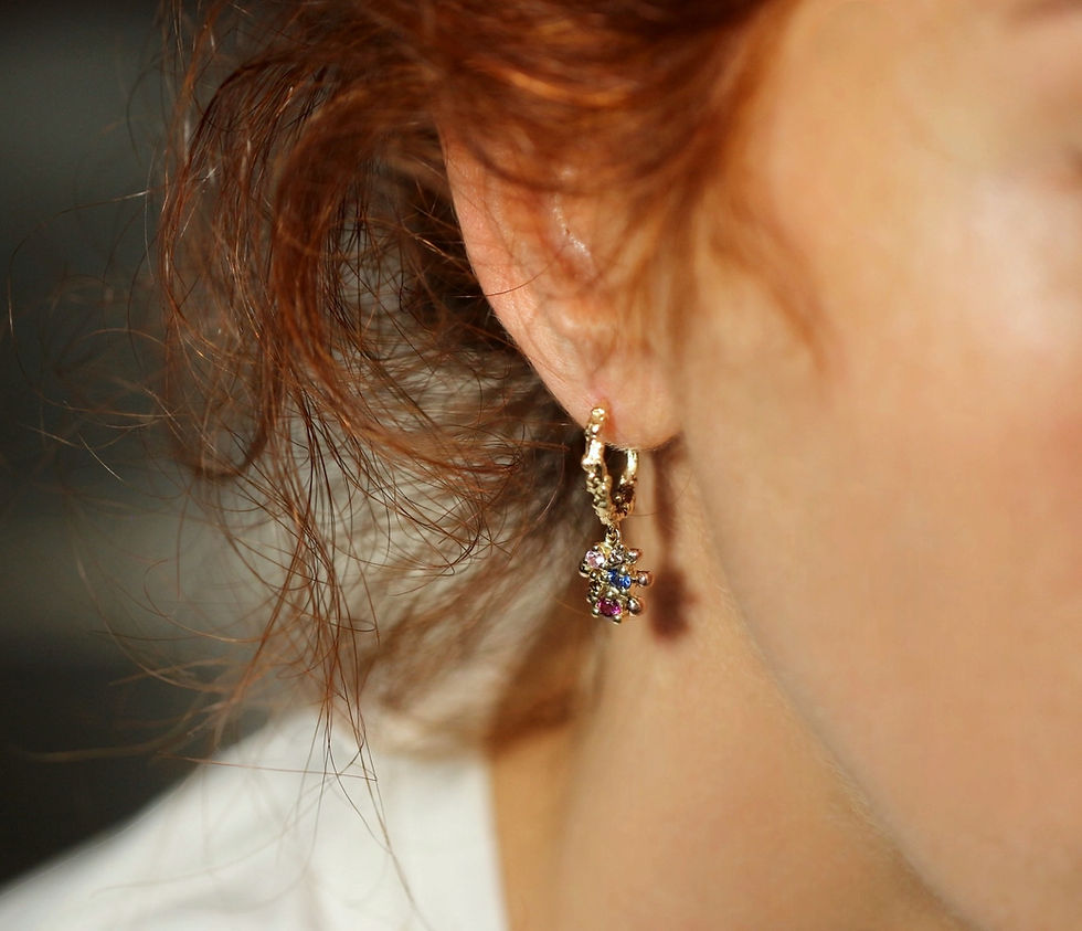 Unique Familia hoop earrings ZARA