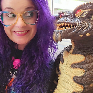 Artist Living Dead Girl Nicole with Stripe Gremlin
