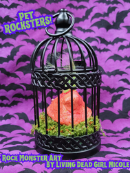 Pet Rocksters Rock Monster Art By Living Dead Girl Nicole