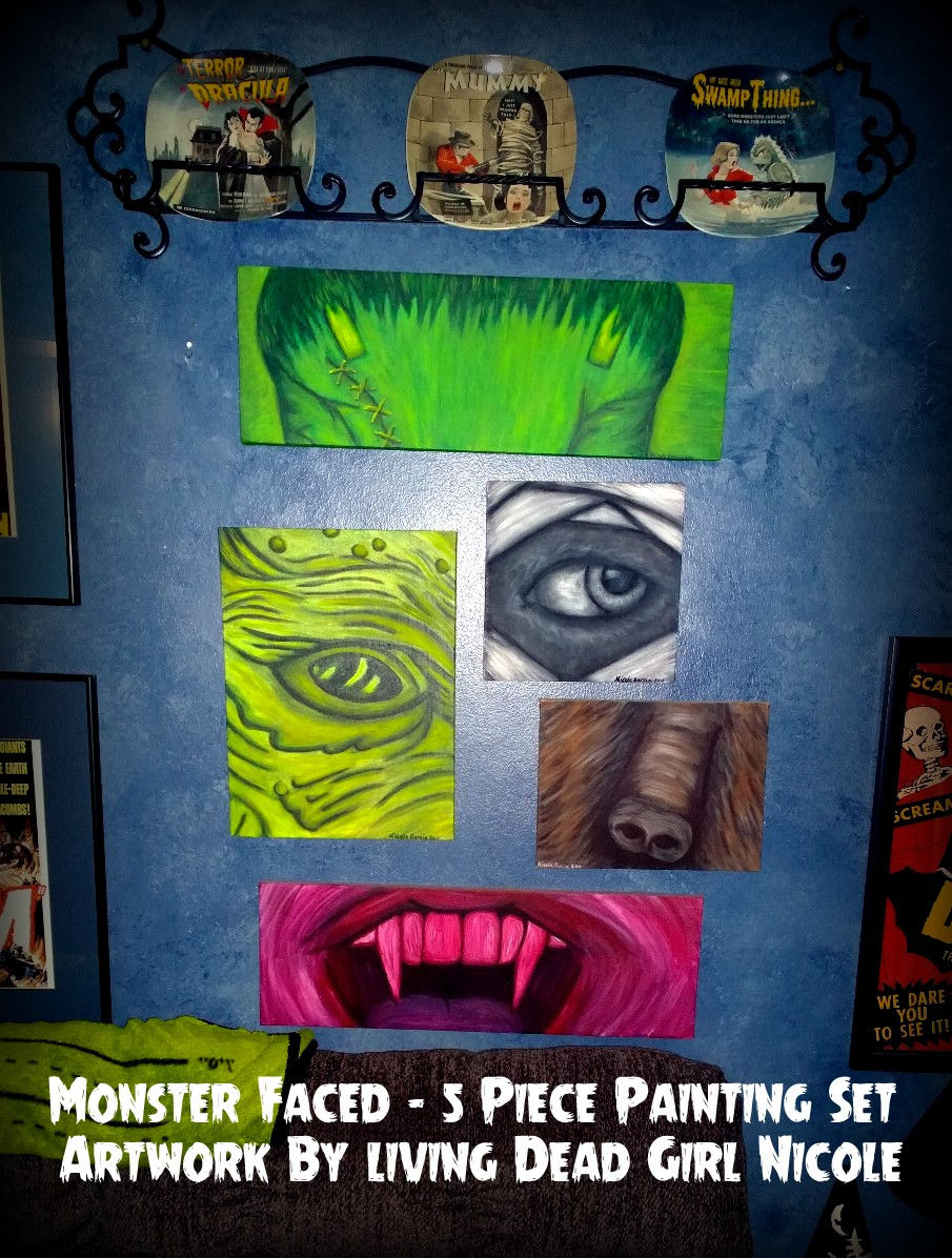 Monster Faced Painting Set